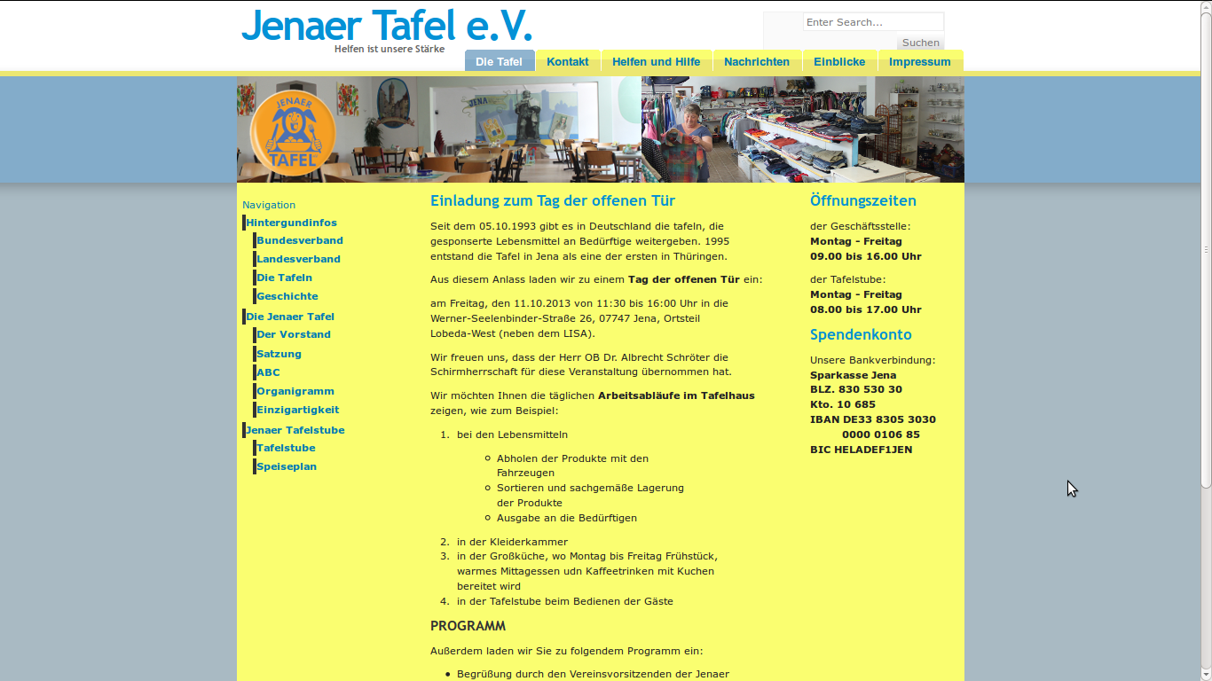 Jenaer Tafel E V Neue Nachrichten Von Der Jenaer Tafel
